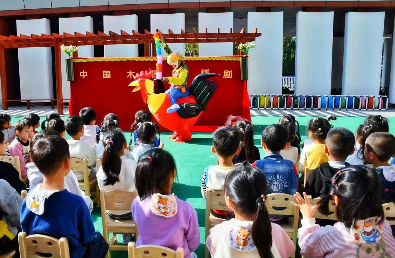 滁州市實驗幼兒園南園部舉行的活動。張泉攝。